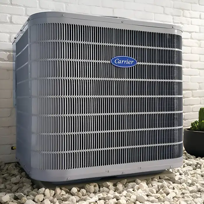 Carrier AC unit outside home