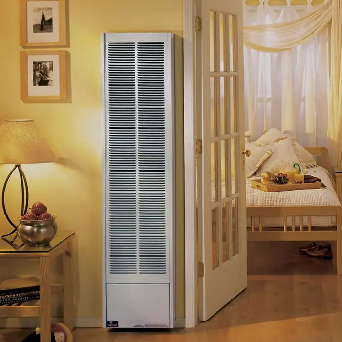 wall heater in living room